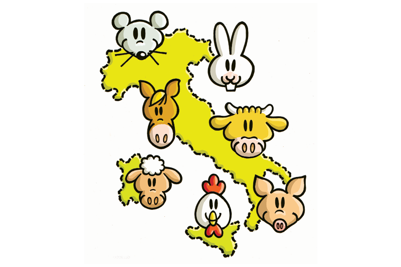 Mappa Santuari di Animali Liberi in Italia