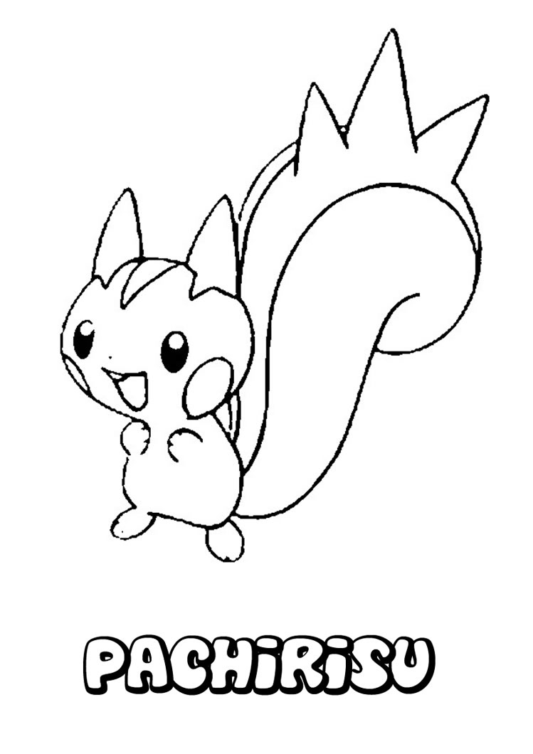 pachirisu coloring pages - photo #4