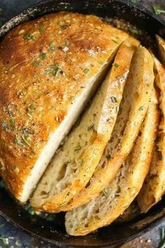 No Knead Rosemary Bread