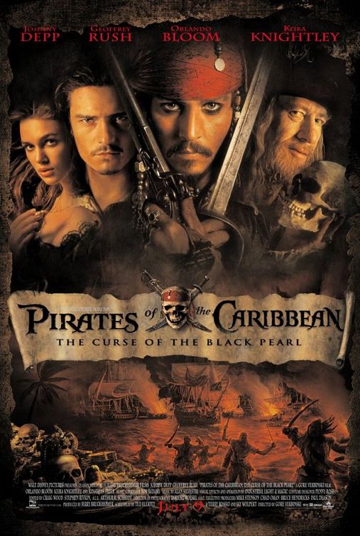Pirates Caribbean Curse Black Pearl poster