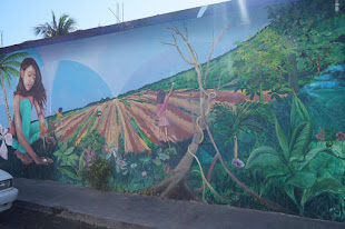 Incredible Mural in the town of Tulum