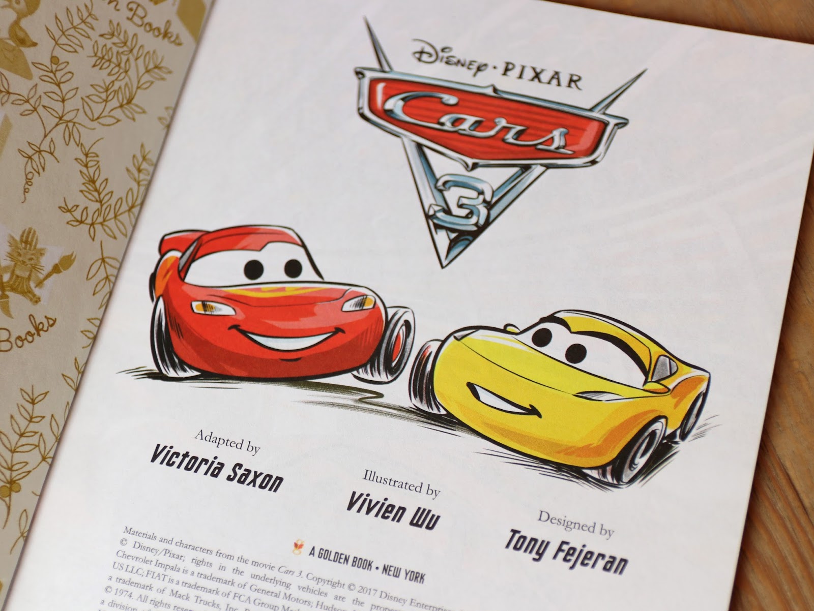 pixar cars 3 little golden book