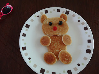gluten free diet pancakes shaped like a bear