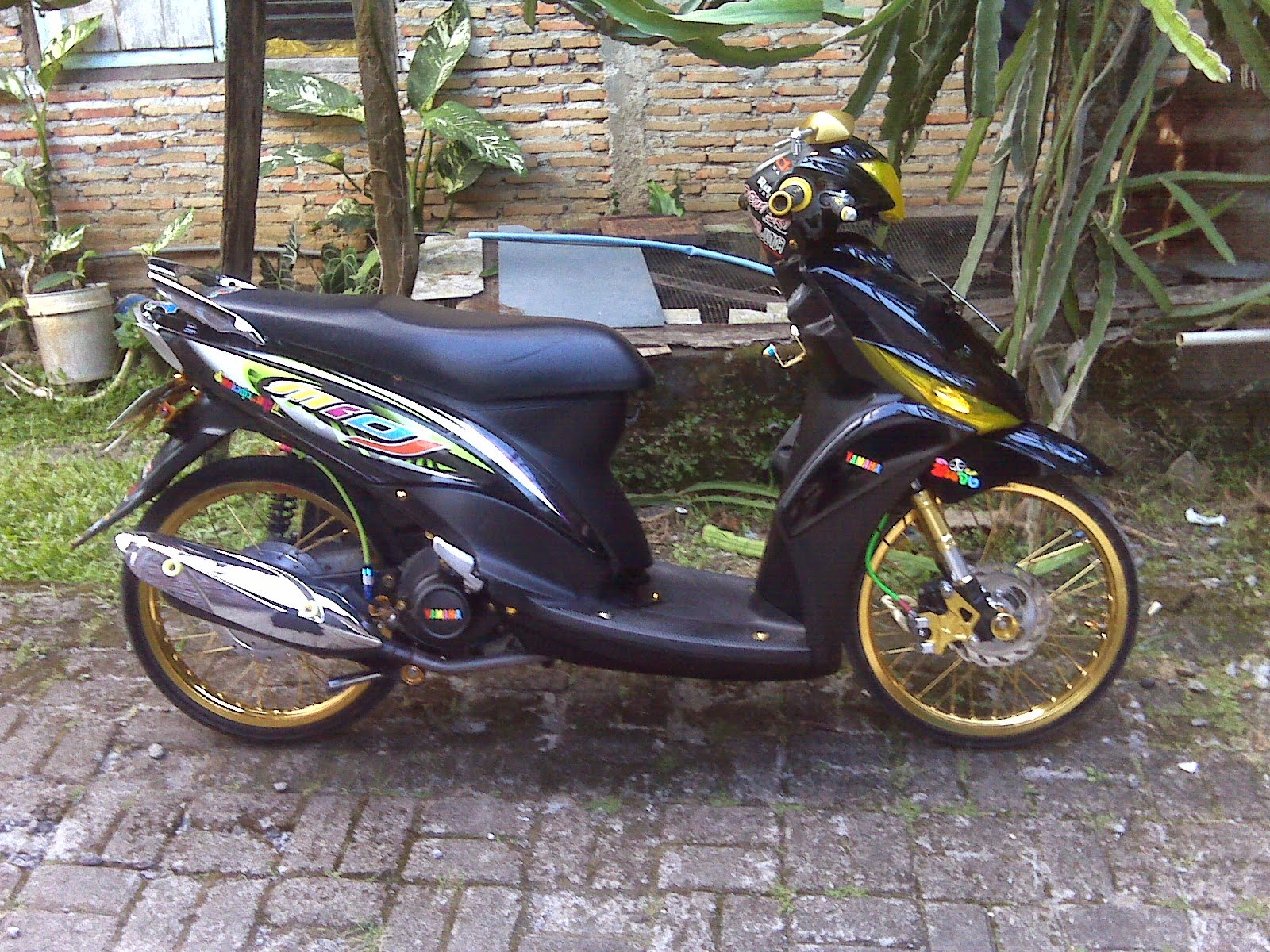 Konsep Baru 17+ Modif Stiker Mio M3 Warna Hitam