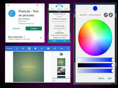 Aplikasi Pixel Lab, aplikasi edit foto, edit gambar dan membuat logo di HP Android dengan fitur yang lengkap