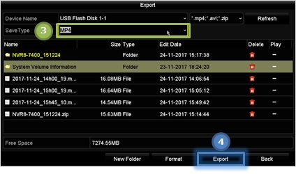 Swann export recordings usb