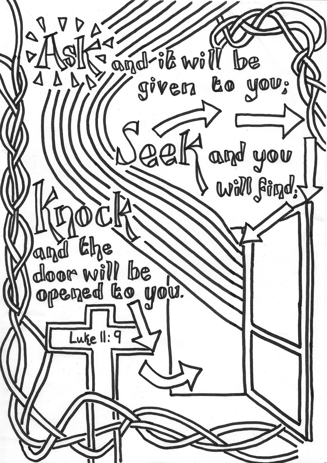 Luke 189 14 Book Of Faith Devotions Sketch Coloring Page luke-189-14-book-of-faith-devotions-sketch-coloring-page