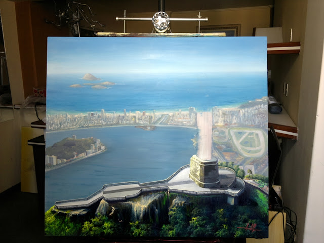 Rio de Janeiro pintura óleo sobre tela
