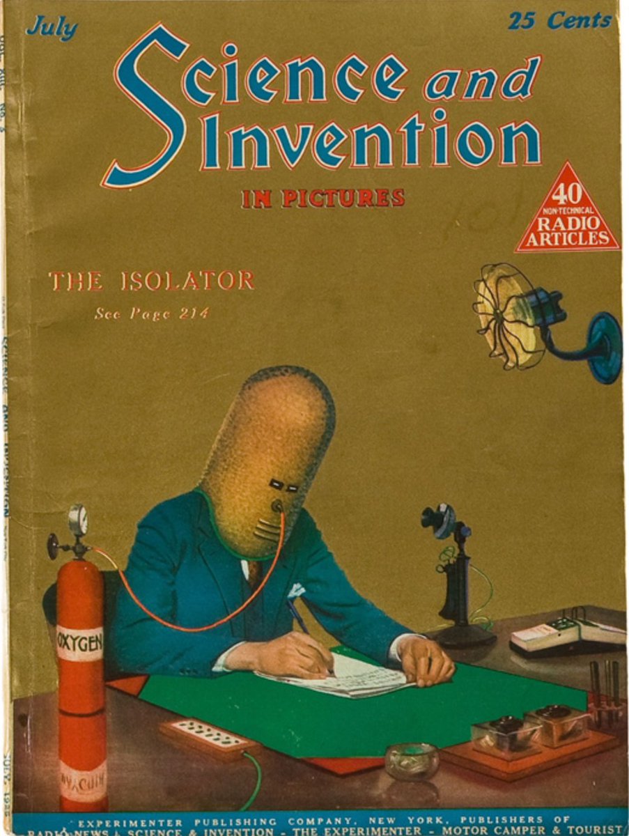 The Isolator This Insane AntiDistraction Helmet From 1925 Would Fit