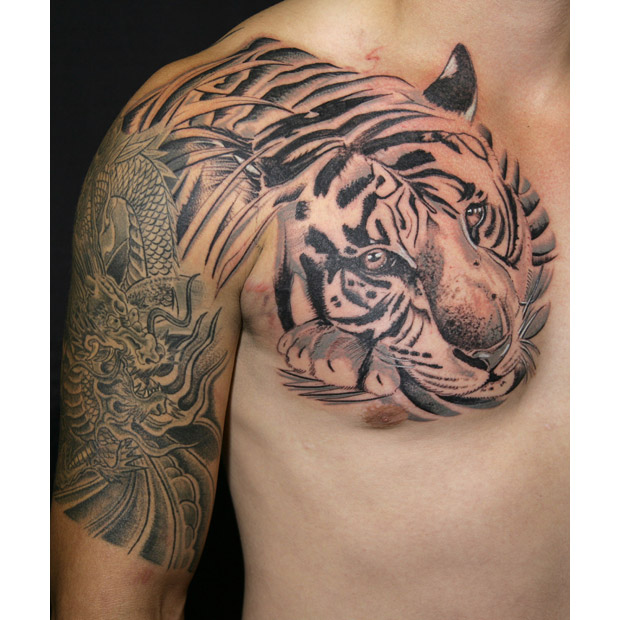 Simple Animal Tiger Tattoos Designs For Guys Design Art