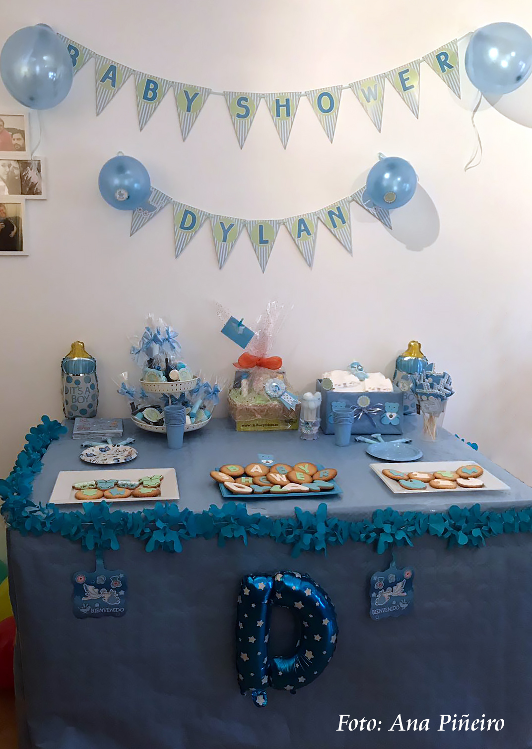 Baby Nina Fiestas Kit personalizado baby shower para Dylan