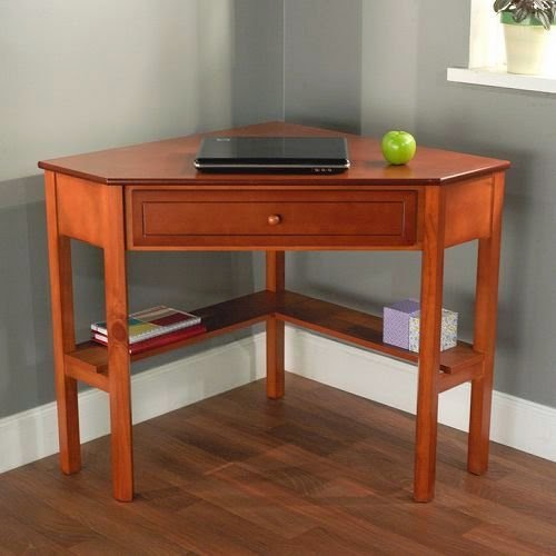 Corner space saving computer table | Space efficiency saving ideas | Interior design and Furniture position ideas | Corner study desk with drawer | Simple furniture to save home space 