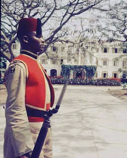 Guard at state house , Marina , Lagos