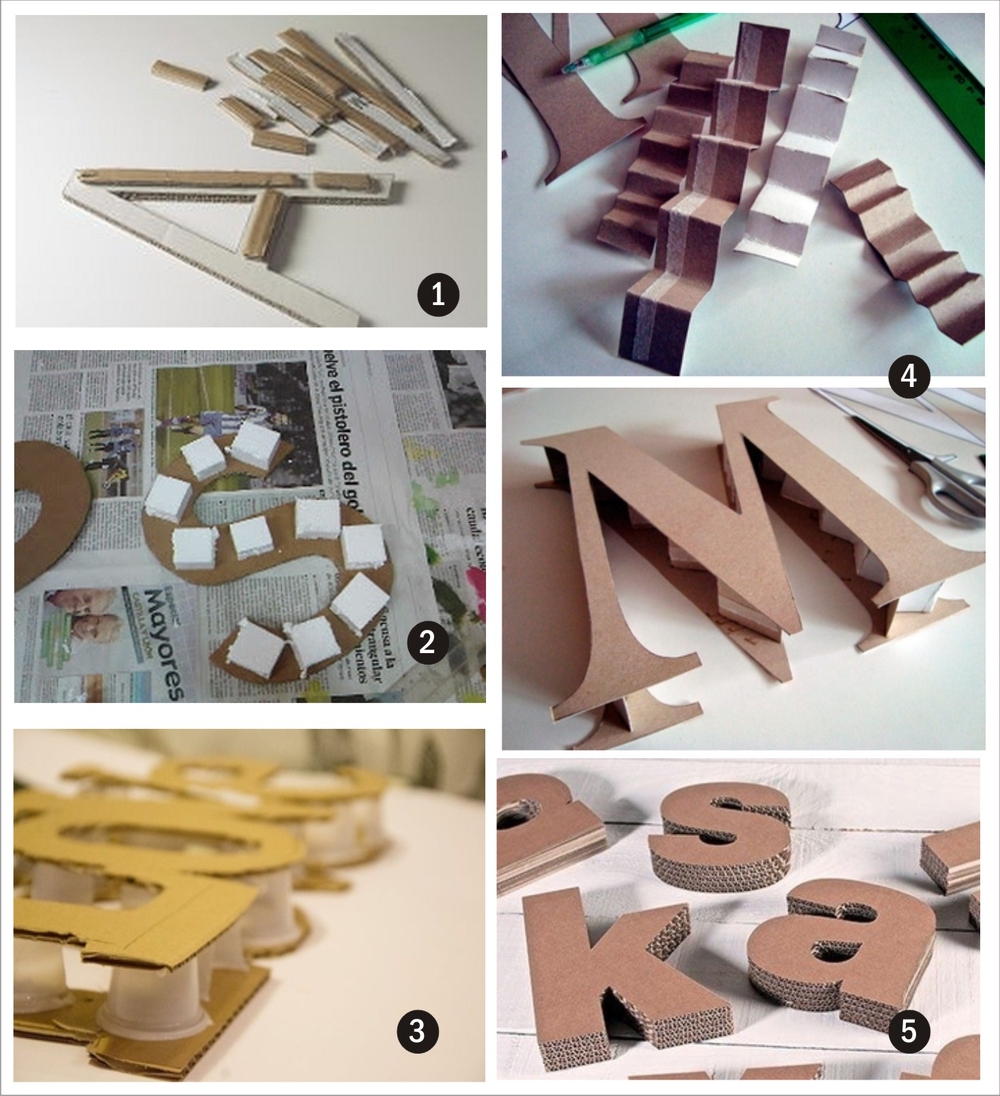 Tutorial de Artesanías Letras 3 D