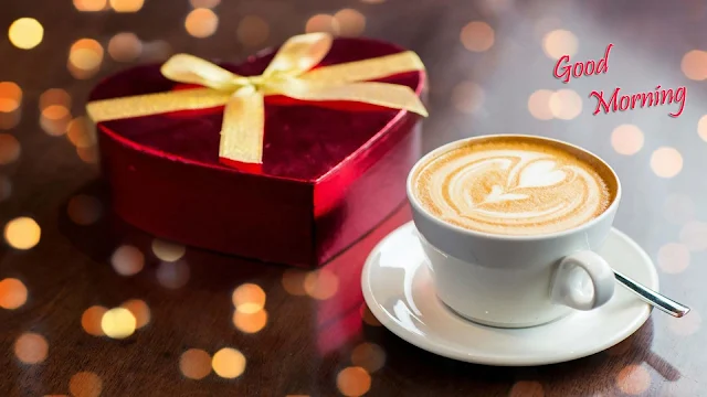 Romantic-morning-with-coffee-and-gift