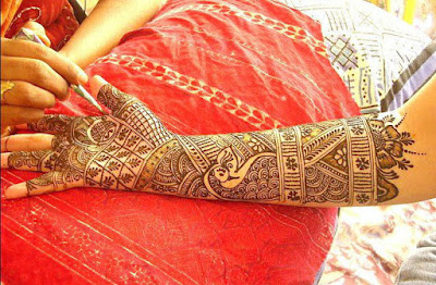 Full Hand Arabic Bridal Mehndi Design