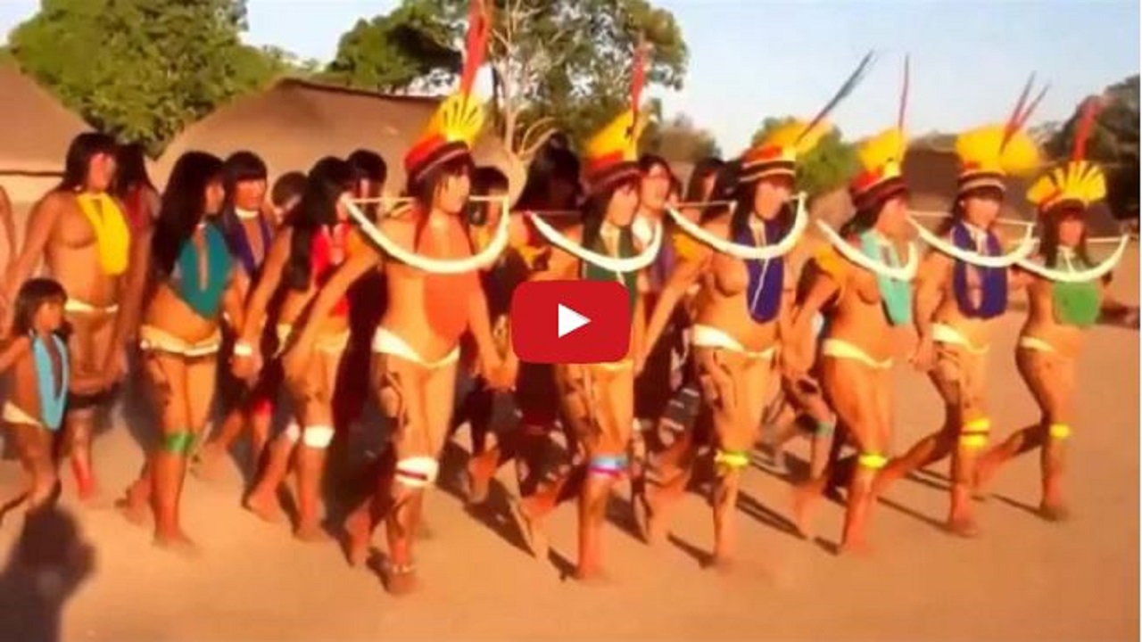 Footage of uncontacted amazon tribe Native tribes of Peru Dancing
