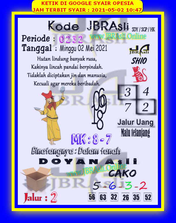 Syair Harian Sdy 2 Mei 2021 Kode Syair Sgp Hk Sd Motesia Syair Harian Sdy 2 Mei 2021 Kode Syair Sgp Hk Sd Motesia