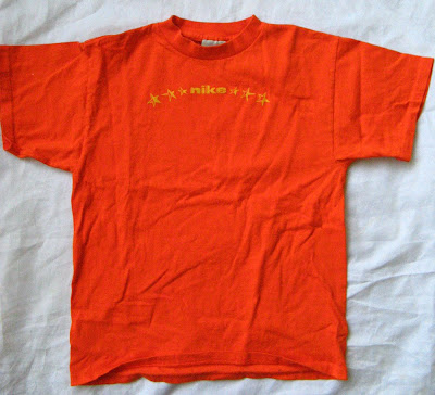 Nike Orange and Yellow T-shirt Vintage Look