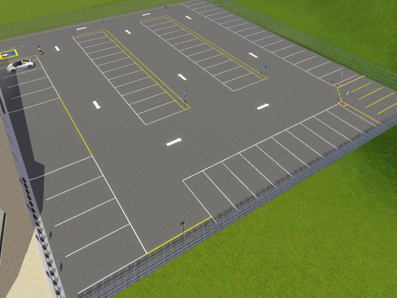 Simming in Magnificent Style Stadium venue parking lot