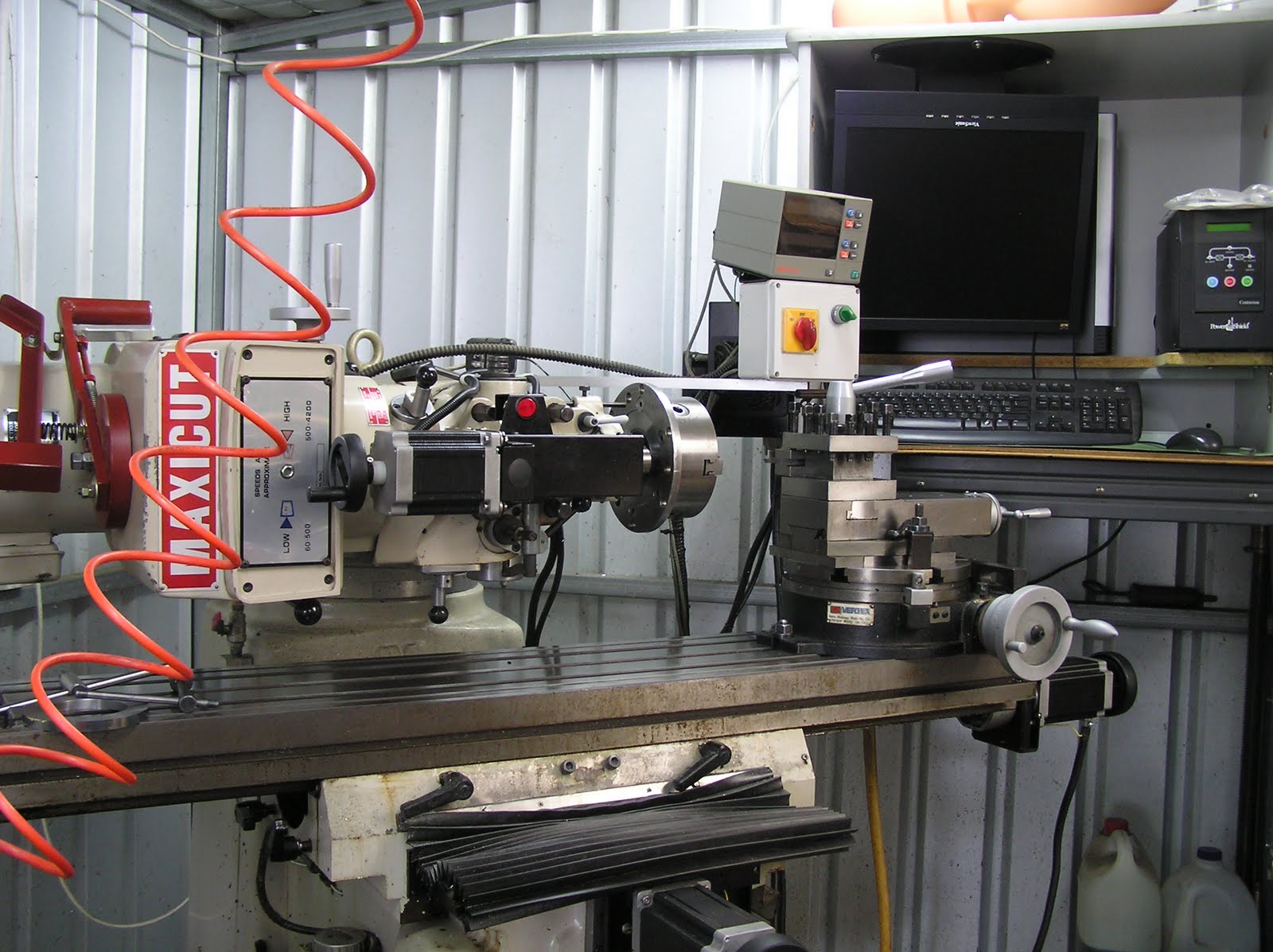 The Lone Machinist Converting a CNC Mill into a CNC Lathe.