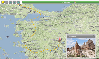 ICT-idee: 62. Animaps: Een reisroute met tekstinformatie en ...