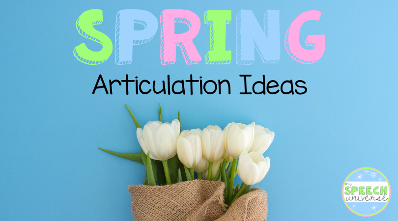 Spring articulation ideas for speech therapy sessions.