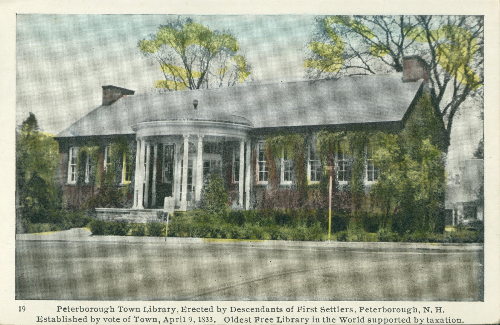 Library Postcards Library, Peterborough, New Hampshire