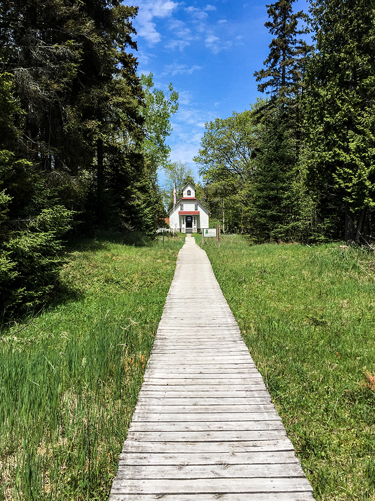 Hiking at Ridges Sanctuary in Door County