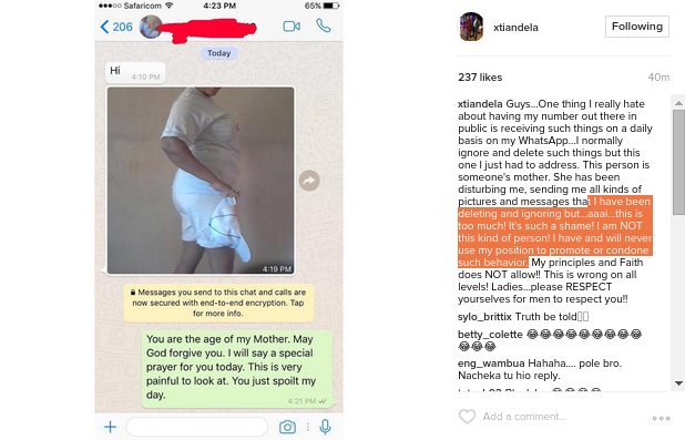 j 'You are my mother's age mate' - Kenyan blogger calls out woman sending him photos and raunchy messages
