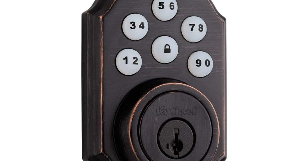 Electronic Touchpad Deadbolt,Featuring Smart Key Bronze