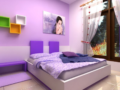 warna cat kamar tidur cerah