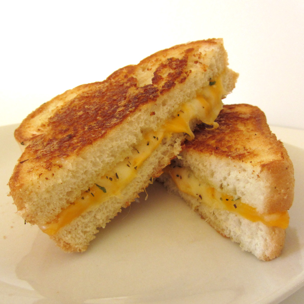 Chips That Pass in the Night: Garlic French GRILLED CHEESE
