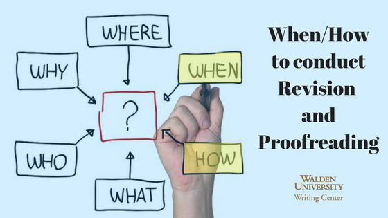When/How to Conduct Revision and Proofreading