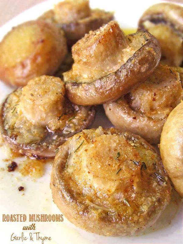 Yummy side dish!!! Garlic Roasted Mushrooms!!! - Easy Recipes