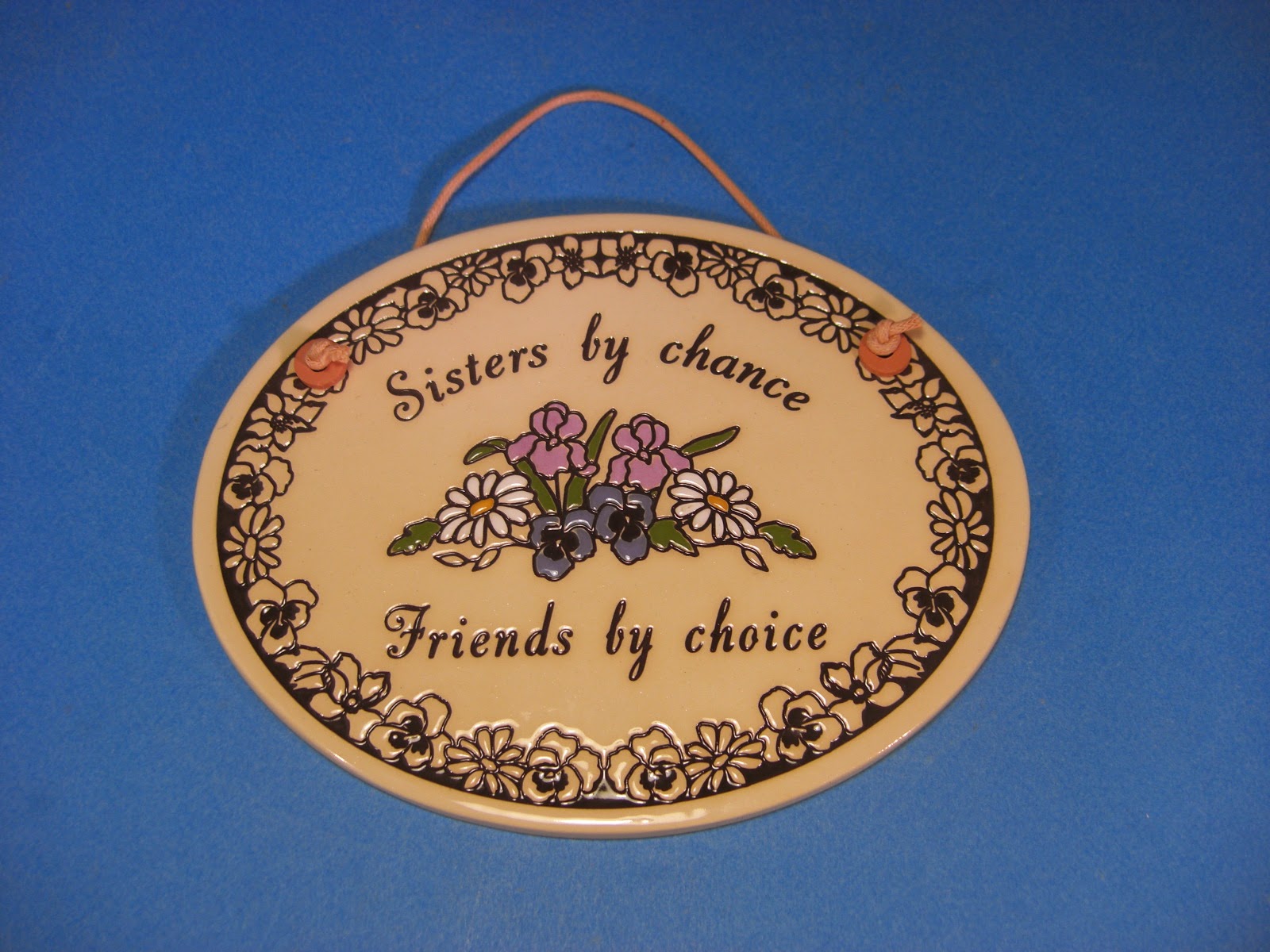 Bargain Cart Trinity Pottery Made in the USA Ceramic Wall Plaque