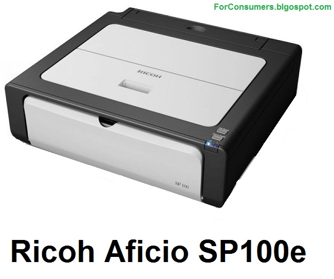 Ricoh Aficio SP100e mono laser printer specifications