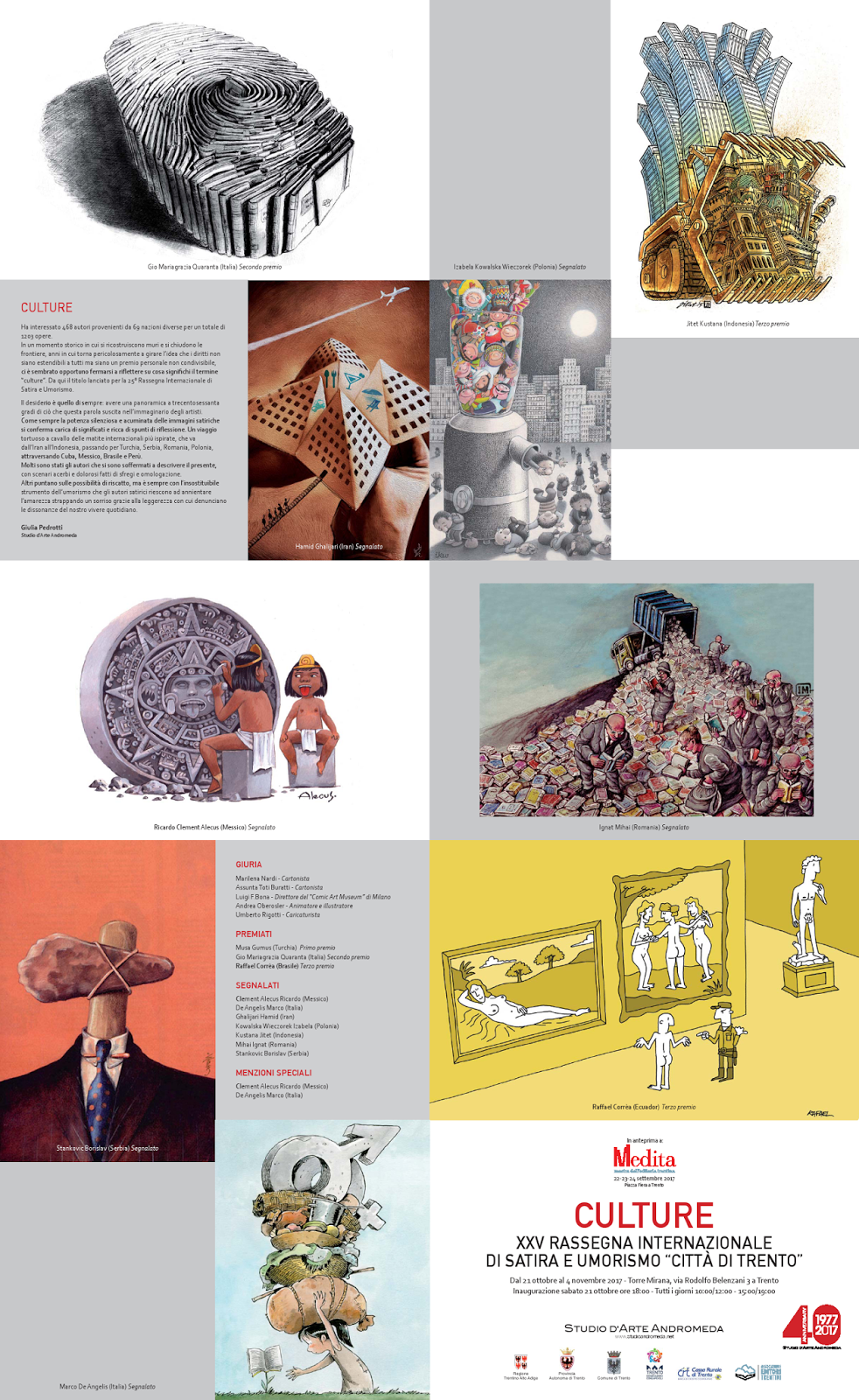 CATALOAGEDECARICATURĂ Catalog Pliant Poster de Caricatură, 25th