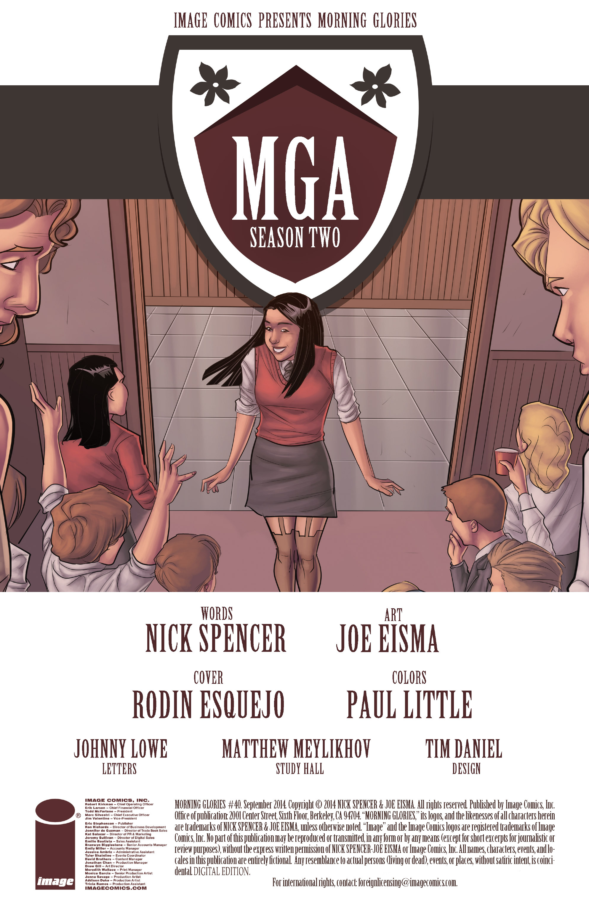 Read online Morning Glories comic -  Issue #40 - 2