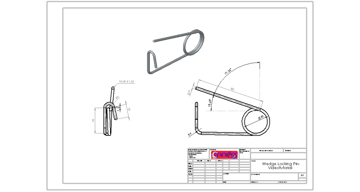 CAD Canon Design Engineering VIDEOTUTORIAL WEDGE LOCKING PIN