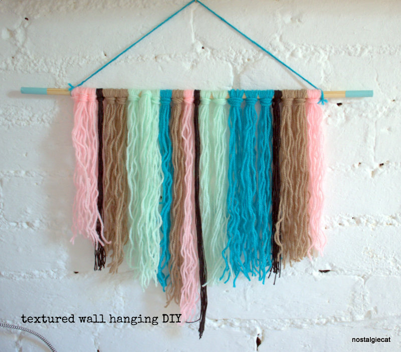 nostalgiecat Easy wall hanging DIY