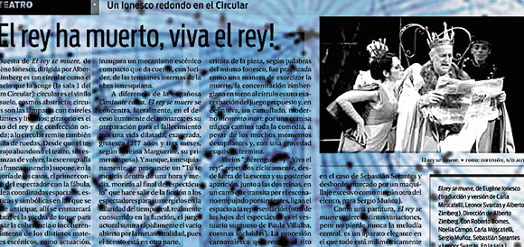 El rey se muere: CRÍTICA