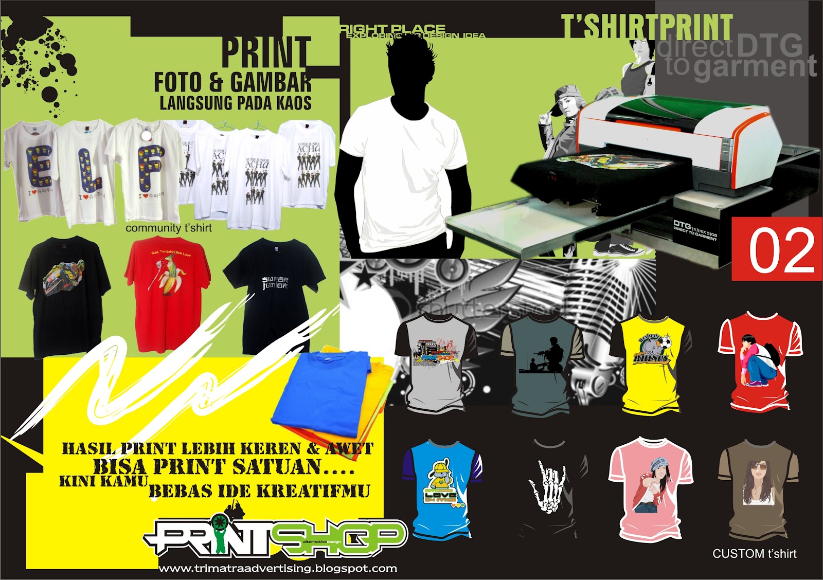 Digital Printing Bandung Print Kaos DTG