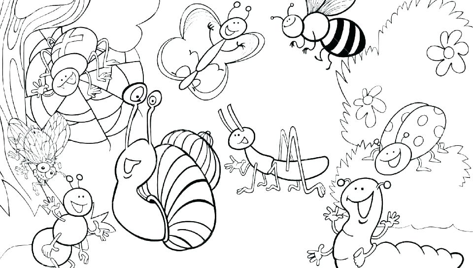 Cute Insect Coloring Pages For Kids Free Images Best Coloring Pages