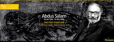 Biografi - Professor Abdus Salam - Fisikawan Muslim Biografi - Professor Abdus Salam - Fisikawan Muslim Dilahirkan pada tanggal 29 Januari 1926 di Jhang, sebuah kota kecil di Pakistan, pada tahun 1926. Ia merupakan fisikawan muslim terbaik abad 21. Ayahnya ialah pegawai dalam Dinas Pendidikan dalam daerah pertanian. Kelurga Abdus Salam mempunyai tradisi pembelajaran dan alim. Hanya sayangnya, ia memasuki Jamaah Muslim Ahmadiyyah dari Qadian, yang mempercayai kedatangan kedua dari Almasih, Nabi Isa yang kedua kalinya yang dijanjikan, Imam Mahdi, begitu juga sebagai Mujaddid pada abad ke 14 H dalam Kalender Islam dalam wujud Mirza Ghulam Ahmad, sehingga aliran ini dianggap sebagai minoritas non- Muslim di Pakistan. Akibatnya, sampai saat meninggalnya pada 1996, ia tidak pernah diberi penghargaan resmi oleh pemerintah Pakistan. Dalam usia sangat muda (22 tahun) Salam meraih doktor fisika teori dengan predikat summa cumlaude di University of Cambridge, sekaligus meraih Profesor fisika di Universitas Punjab, Lahore. Khusus untuk pelajaran matematika ia bahkan meraih nilai rata-rata 10 di St.John’s College, Cambridge. Salam adalah satu dari empat muslim yang pernah meraih Hadiah Nobel. Tiga lainnya adalah Presiden Mesir Anwar Sadat (Nobel Perdamaian 1978), Naguib Mahfoud (Nobel Sastra 1988), Presiden Palestina Yasser Arafat (bersama dua rekannya dari Israel