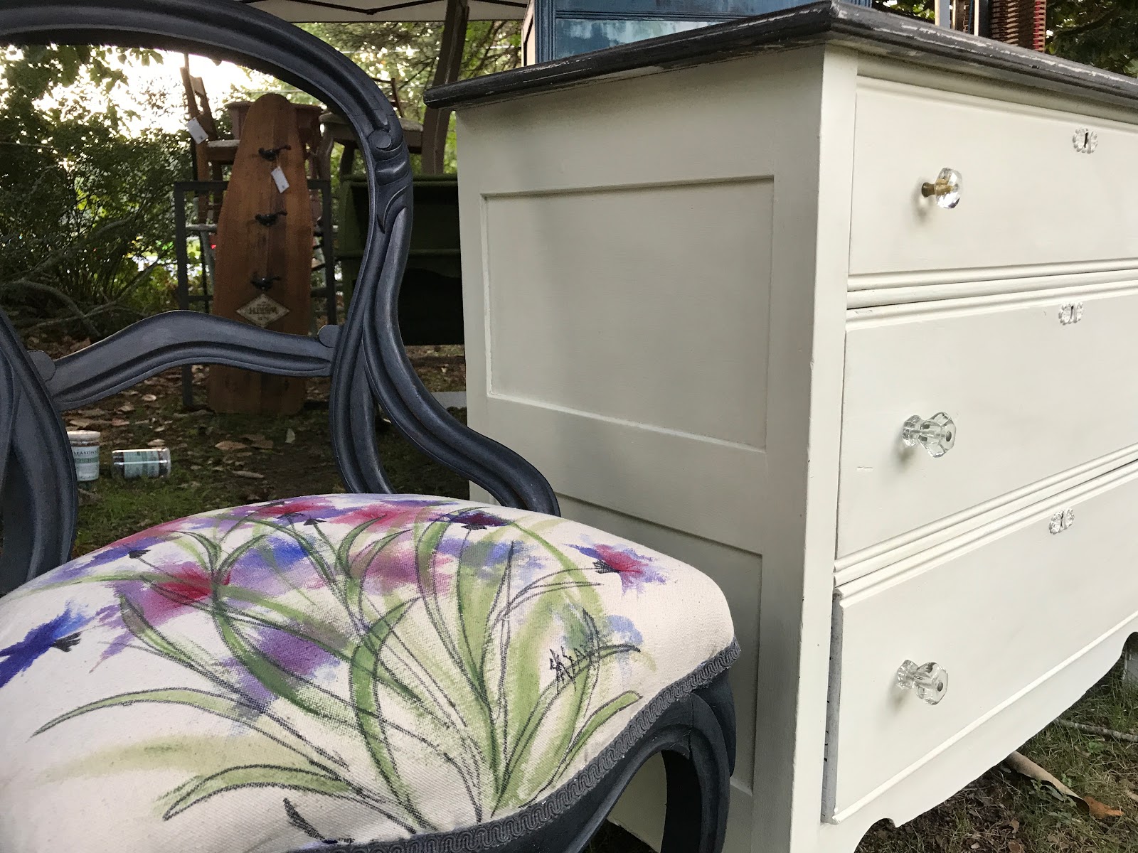 SK On Elderberry SK's Painted Upholstery and Fabric