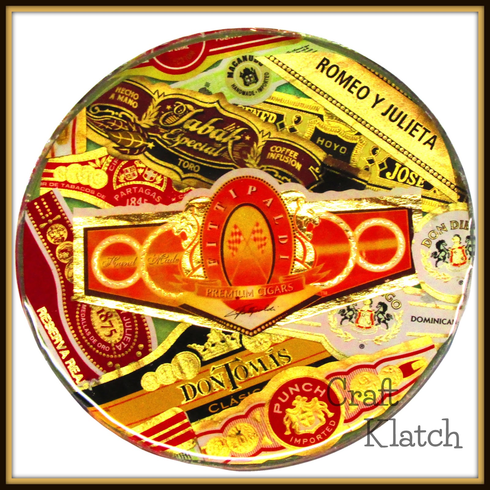 Craft Klatch ® Cigar Band Coaster DIY Another Coaster Friday Craft