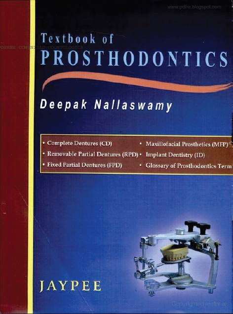 Textbook of Prosthodontics PDF ebook by Deepak Nallaswamy free download