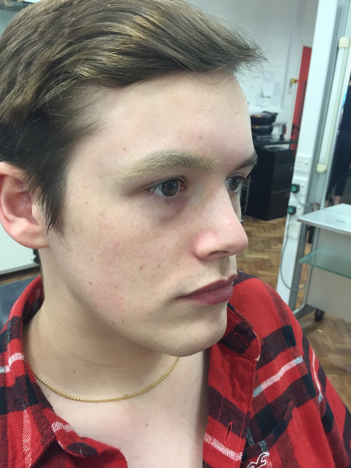 beauty & the brand Testing False Bleached Eyebrows