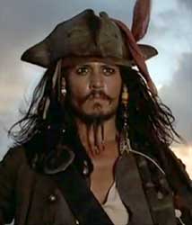 Capitão Jack Sparrow - Piratas do Caribe